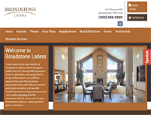 Tablet Screenshot of liveatbroadstoneladera.com